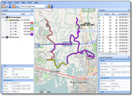 Windows 10 GPS Track Editor full